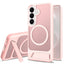 Samsung Galaxy S26 FE / S25 FE EIDERWOOD Hybrid Cover m. Kickstand - MagSafe Kompatibel - Lyserød