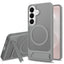 Samsung Galaxy S26 FE / S25 FE EIDERWOOD Hybrid Cover m. Kickstand - MagSafe Kompatibel - Grå