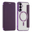 Samsung Galaxy S26 FE EIDERWOOD Flip Cover m. RFID Blokering og Kameralinsebeskyttelse - Lilla / Gennemsigtig