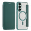 Samsung Galaxy S26 FE EIDERWOOD Flip Cover m. RFID Blokering og Kameralinsebeskyttelse - Grøn / Gennemsigtig