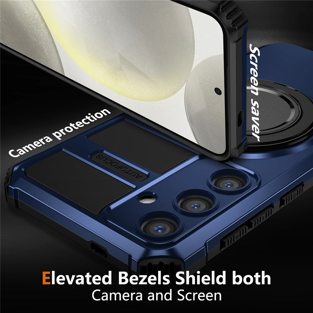Samsung Galaxy S26 FE / S25 FE EIDERWOOD Håndværkercover m. Magnetisk Kickstand - Blå