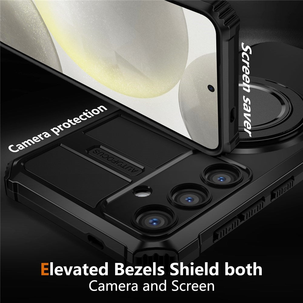 Samsung Galaxy S26 FE / S25 FE EIDERWOOD Håndværkercover m. Magnetisk Kickstand - Sort