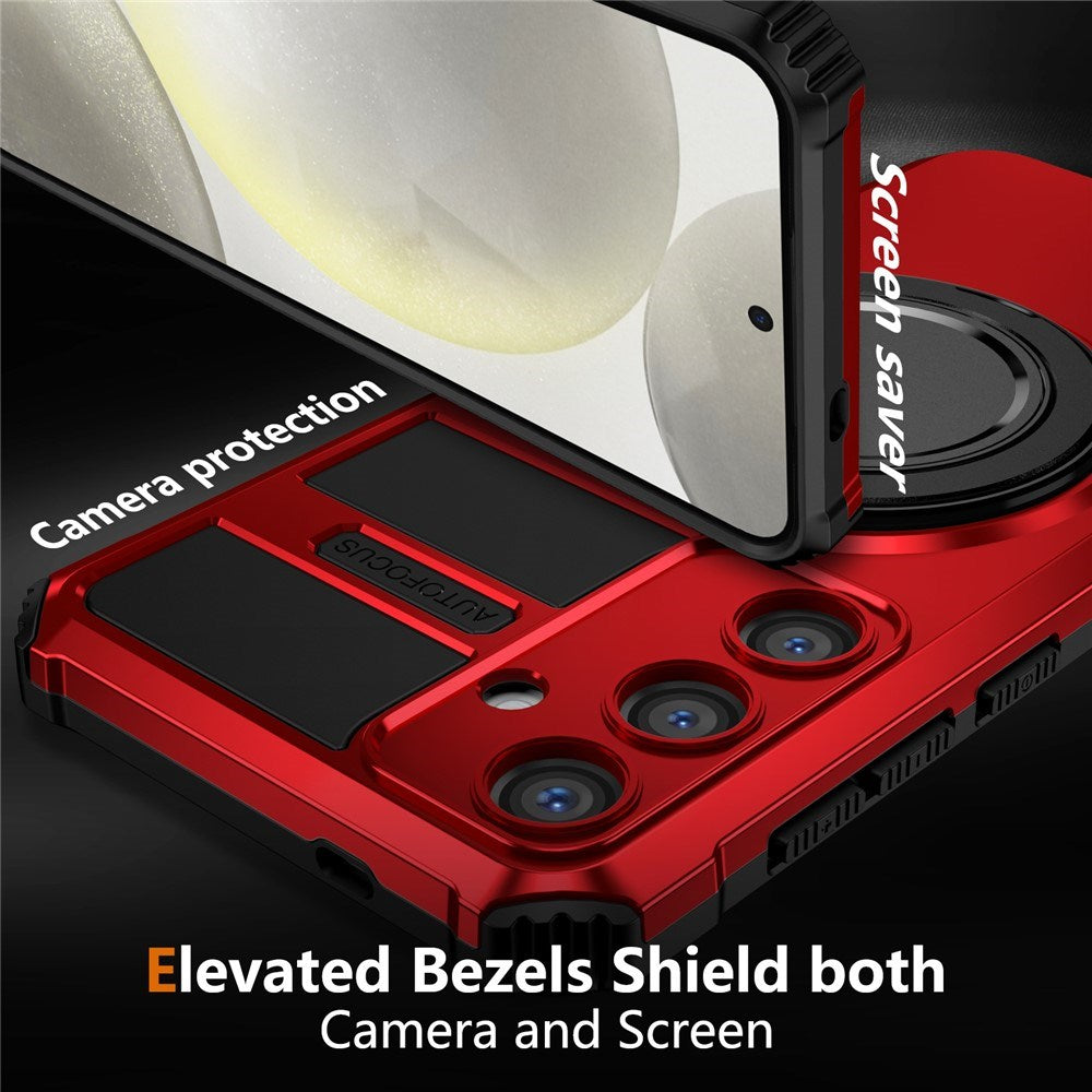 Samsung Galaxy S26 FE / S25 FE EIDERWOOD Håndværkercover m. Magnetisk Kickstand - Rød