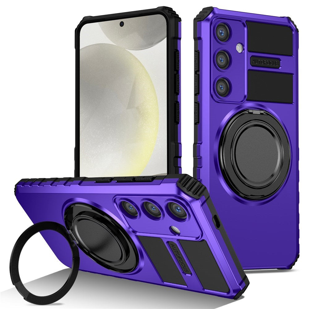 Samsung Galaxy S26 FE / S25 FE EIDERWOOD Håndværkercover m. Magnetisk Kickstand - Lilla