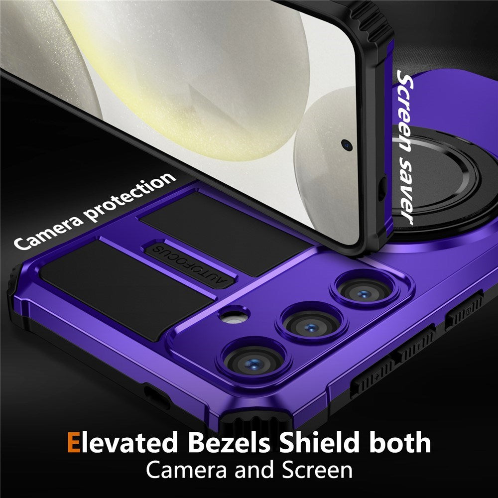 Samsung Galaxy S26 FE / S25 FE EIDERWOOD Håndværkercover m. Magnetisk Kickstand - Lilla