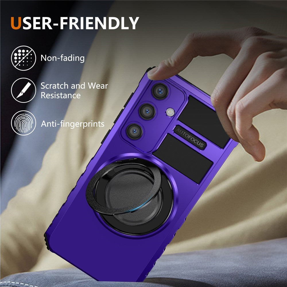 Samsung Galaxy S26 FE / S25 FE EIDERWOOD Håndværkercover m. Magnetisk Kickstand - Lilla