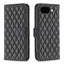 Google Pixel 11a EIDERWOOD Tekstureret Kunstlæder Flip Cover m. Kortholder & Ståfunktion - Sort