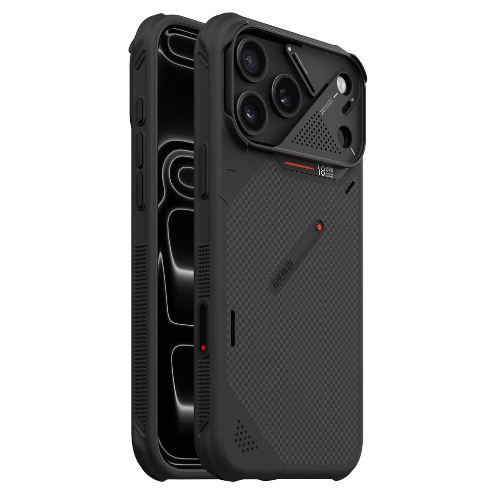 iPhone 18 Pro Max / 17 Pro Max AULUMU Aramid Fiber Cover med Kamerabeskyttelse - MagSafe Kompatibel - Sort