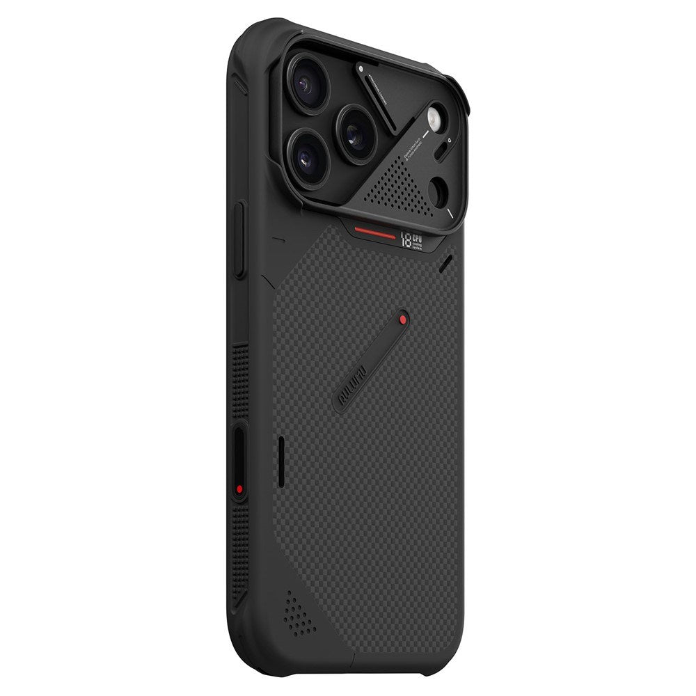 iPhone 18 Pro Max / 17 Pro Max AULUMU Aramid Fiber Cover med Kamerabeskyttelse - MagSafe Kompatibel - Sort