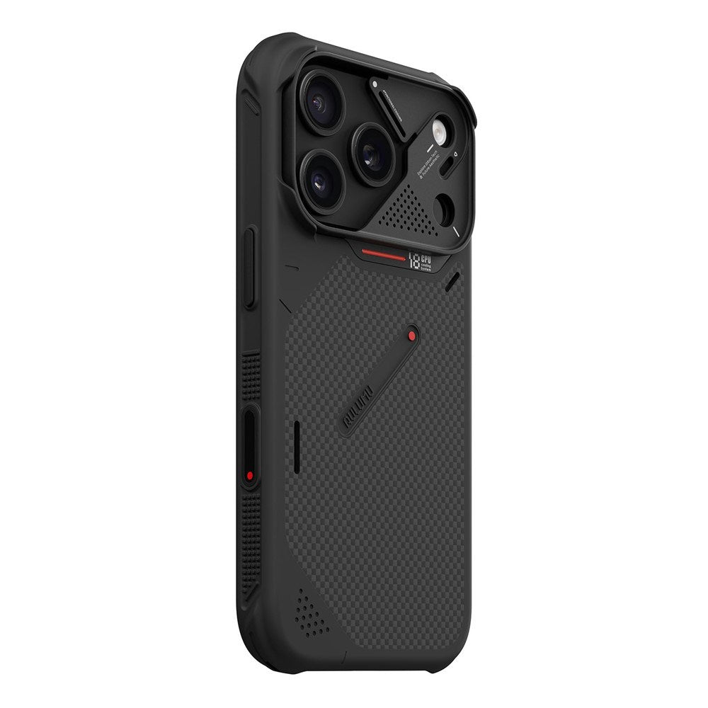 iPhone 18 Pro / 17 Pro AULUMU Aramid Fiber Cover med Kamerabeskyttelse - MagSafe Kompatibel - Sort