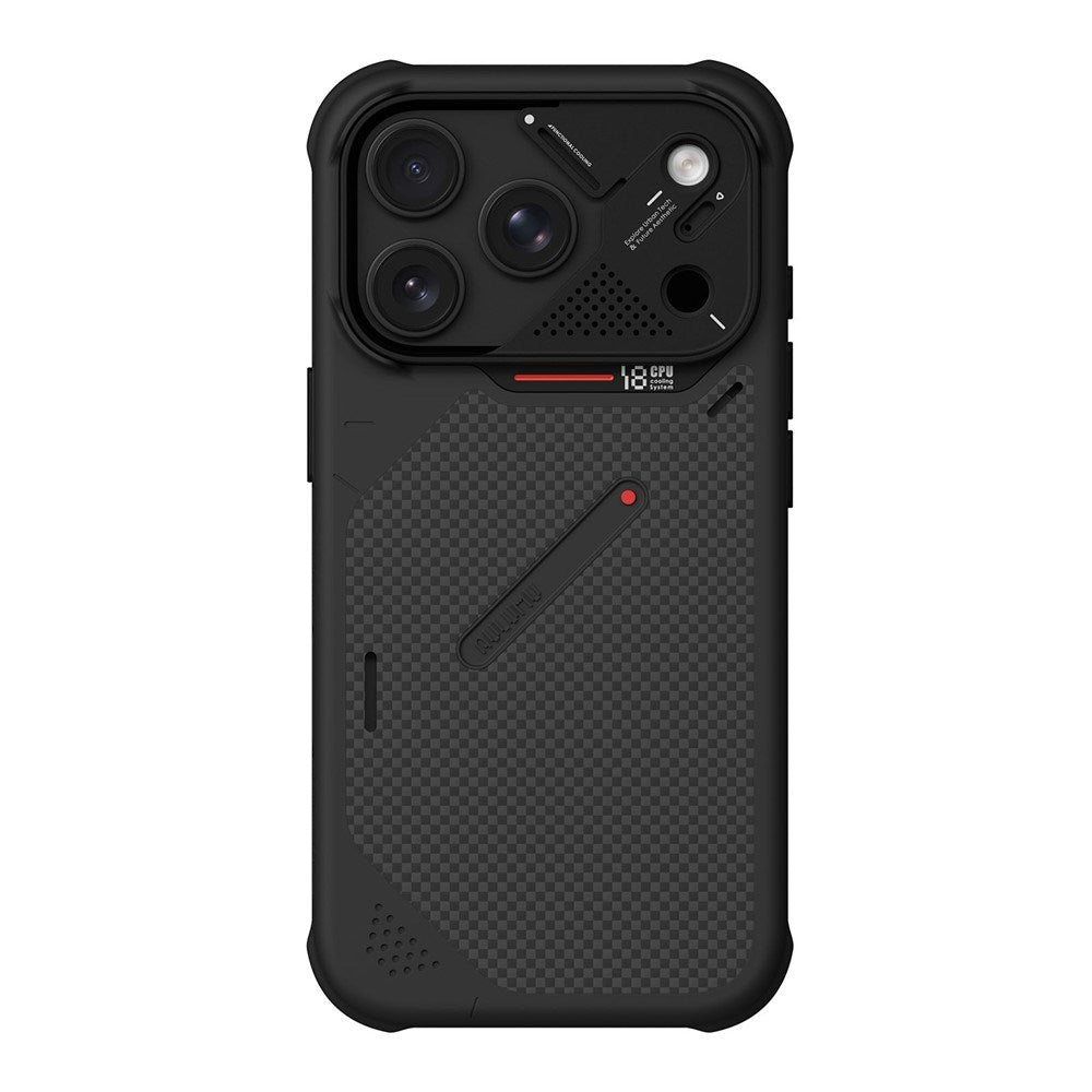 iPhone 18 Pro / 17 Pro AULUMU Aramid Fiber Cover med Kamerabeskyttelse - MagSafe Kompatibel - Sort