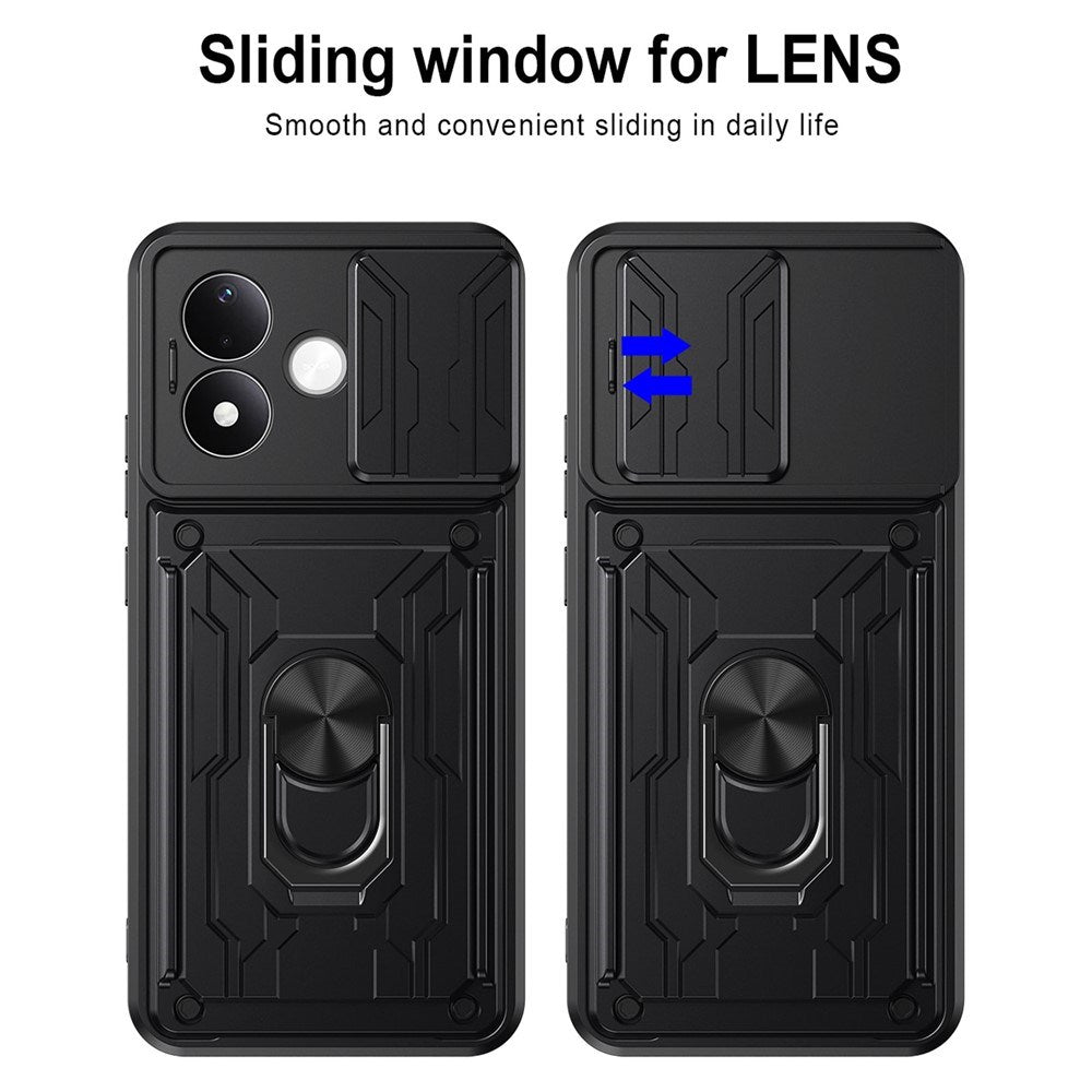 Xiaomi Redmi Note 17 Pro (5G) EIDERWOOD Hybrid Håndværker Cover m. Kortholder & Cam Slider - Sort
