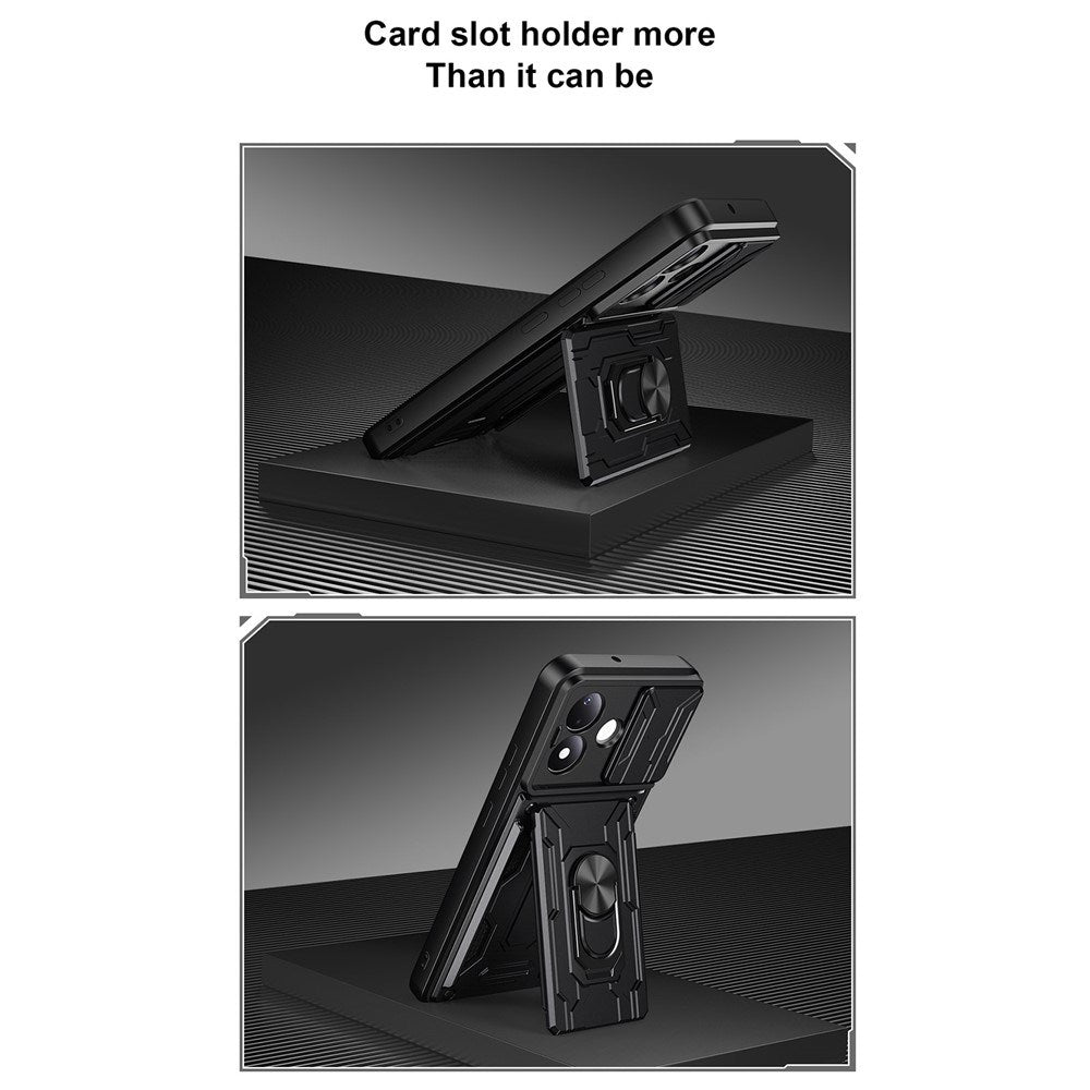 Xiaomi Redmi Note 17 Pro (5G) EIDERWOOD Hybrid Håndværker Cover m. Kortholder & Cam Slider - Sort