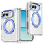 iPhone Fold EIDERWOOD Hybrid Cover m. Kickstand - MagSafe Kompatibel - Gennemsigtig / Blå