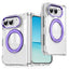 iPhone Fold EIDERWOOD Hybrid Cover m. Kickstand - MagSafe Kompatibel - Gennemsigtig / Lilla