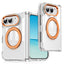 iPhone Fold EIDERWOOD Hybrid Cover m. Kickstand - MagSafe Kompatibel - Gennemsigtig / Orange