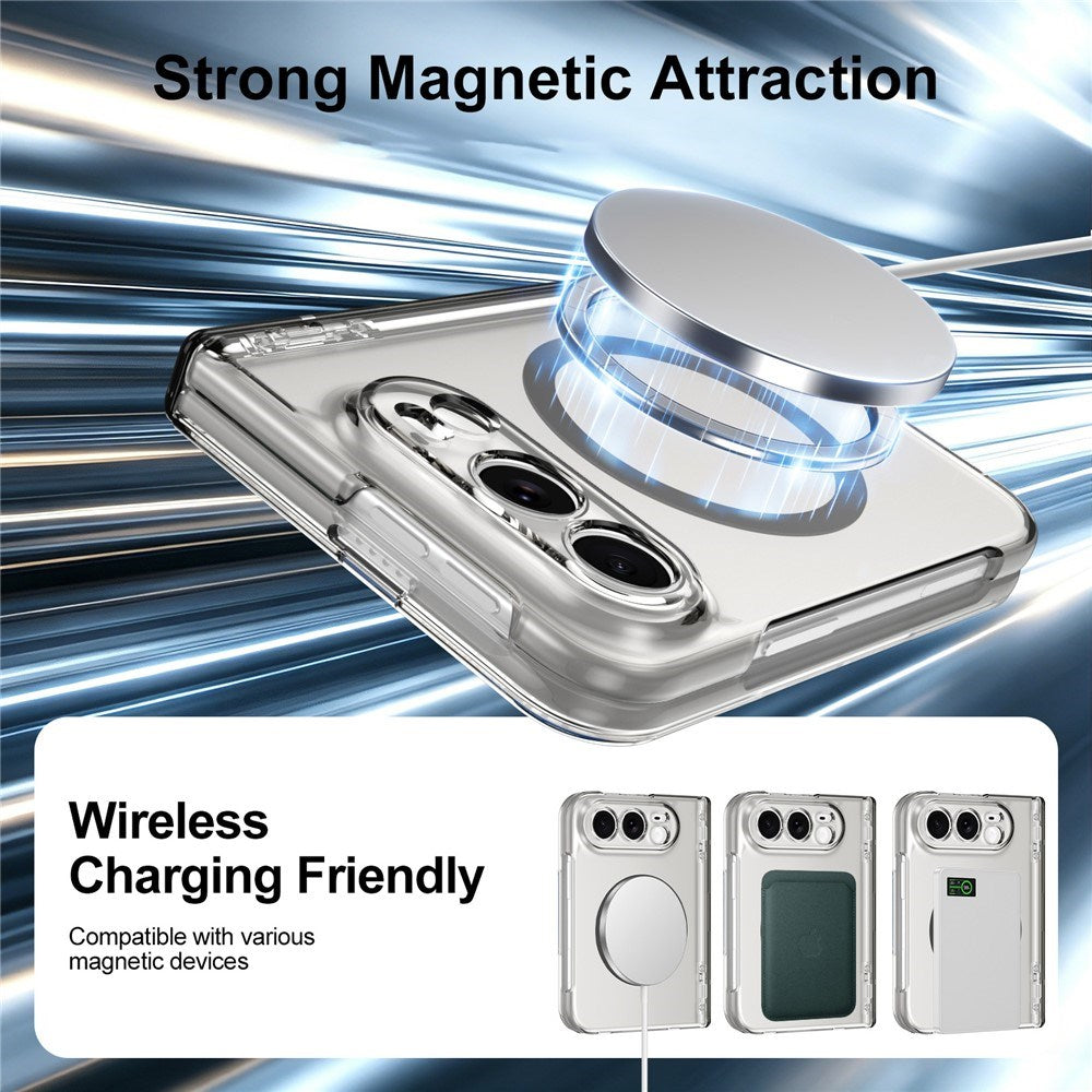 iPhone Fold EIDERWOOD Hybrid Cover m. Skærmbeskyttelse - MagSafe Kompatibel - Gennemsigtig / Sort