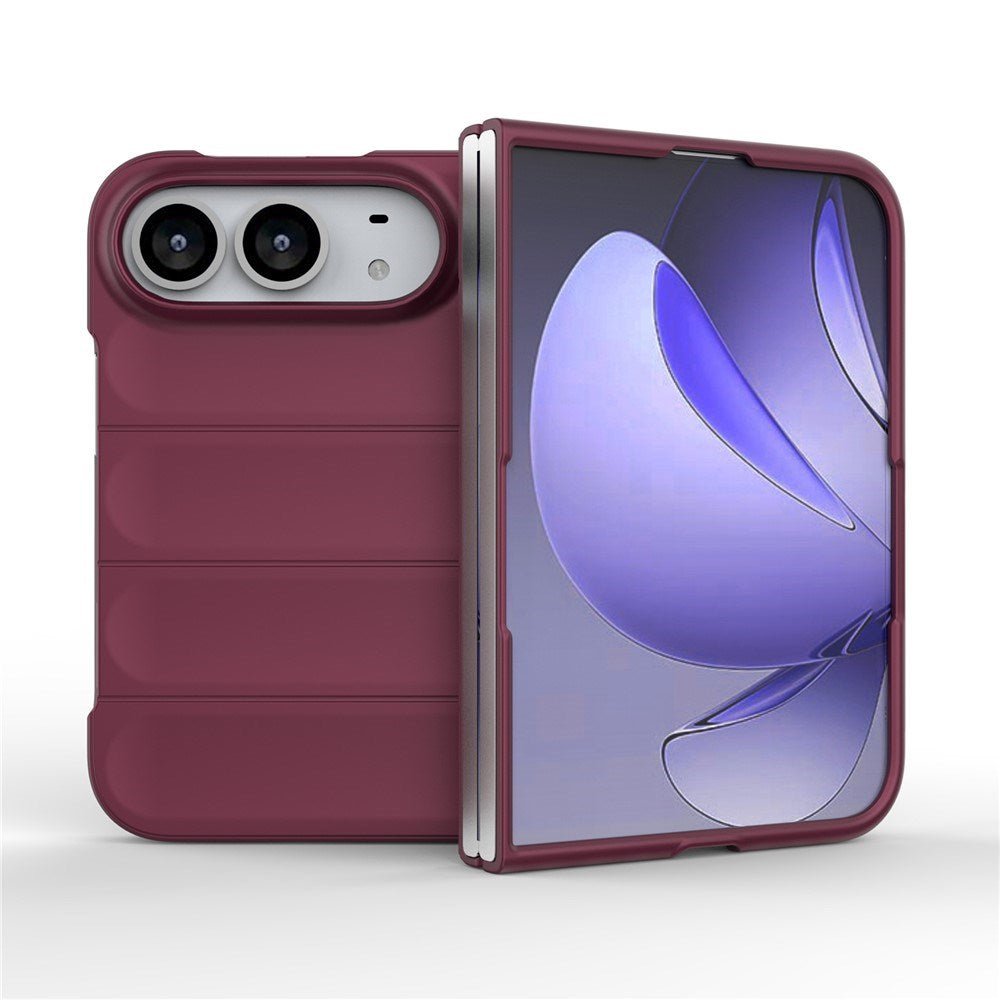 iPhone Fold EIDERWOOD Rugged Plast Cover - Mørkerød