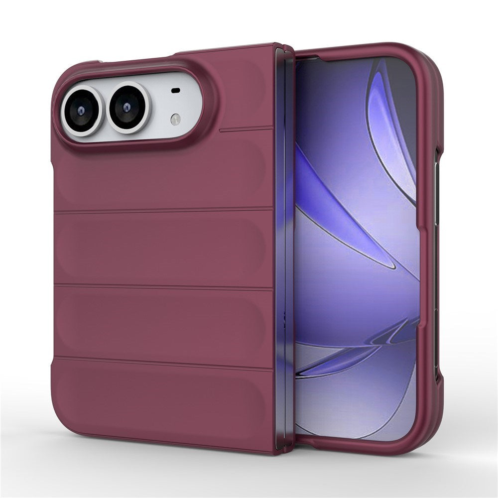 iPhone Fold EIDERWOOD Rugged Plast Cover - Mørkerød