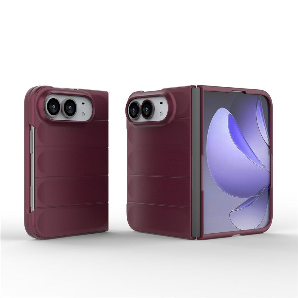 iPhone Fold EIDERWOOD Rugged Plast Cover - Mørkerød