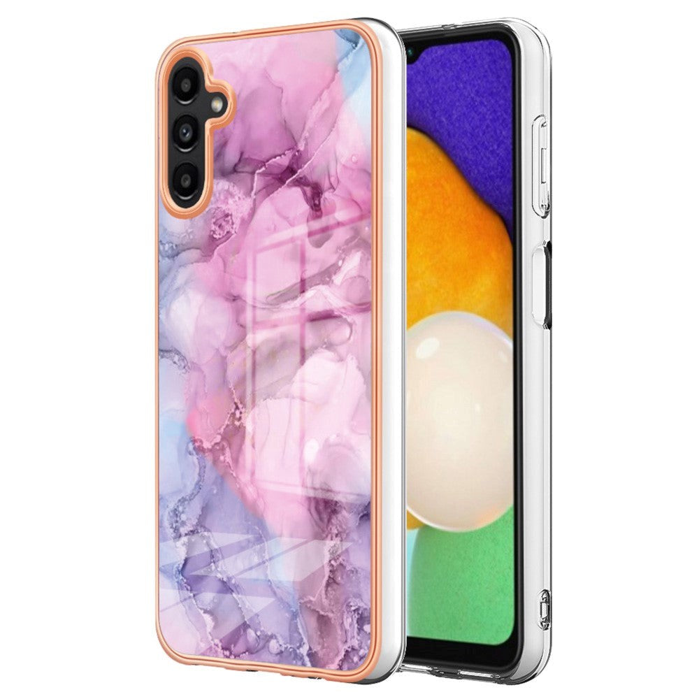 Samsung Galaxy A34 (5G) Hybrid Plastik Cover - Lyserød Marmor