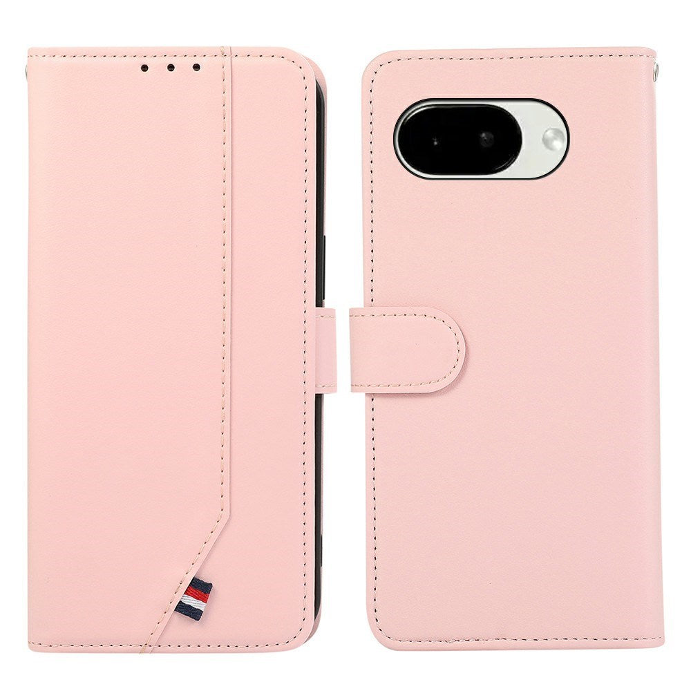 Google Pixel 11a EIDERWOOD Kunstlæder Flip Cover m. RFID Blokering - Lyserød
