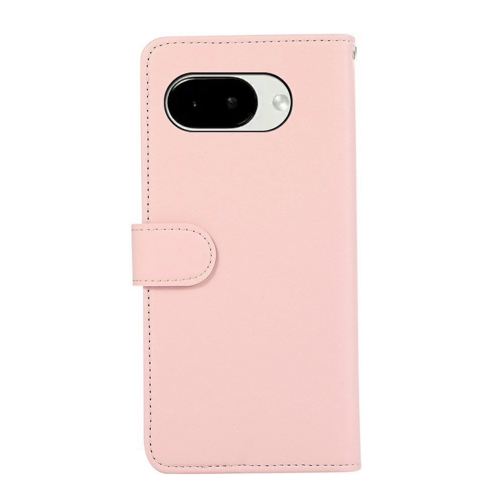 Google Pixel 11a EIDERWOOD Kunstlæder Flip Cover m. RFID Blokering - Lyserød