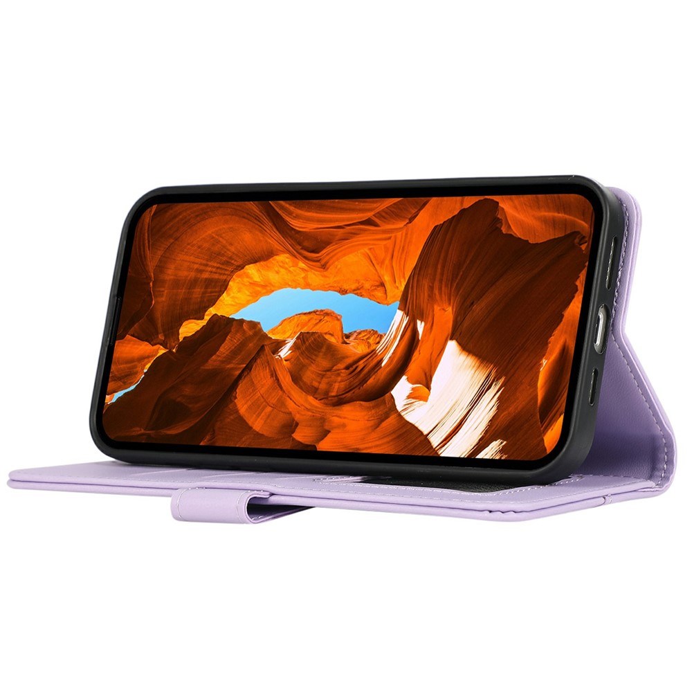 Google Pixel 11a EIDERWOOD Kunstlæder Flip Cover m. RFID Blokering - Lilla