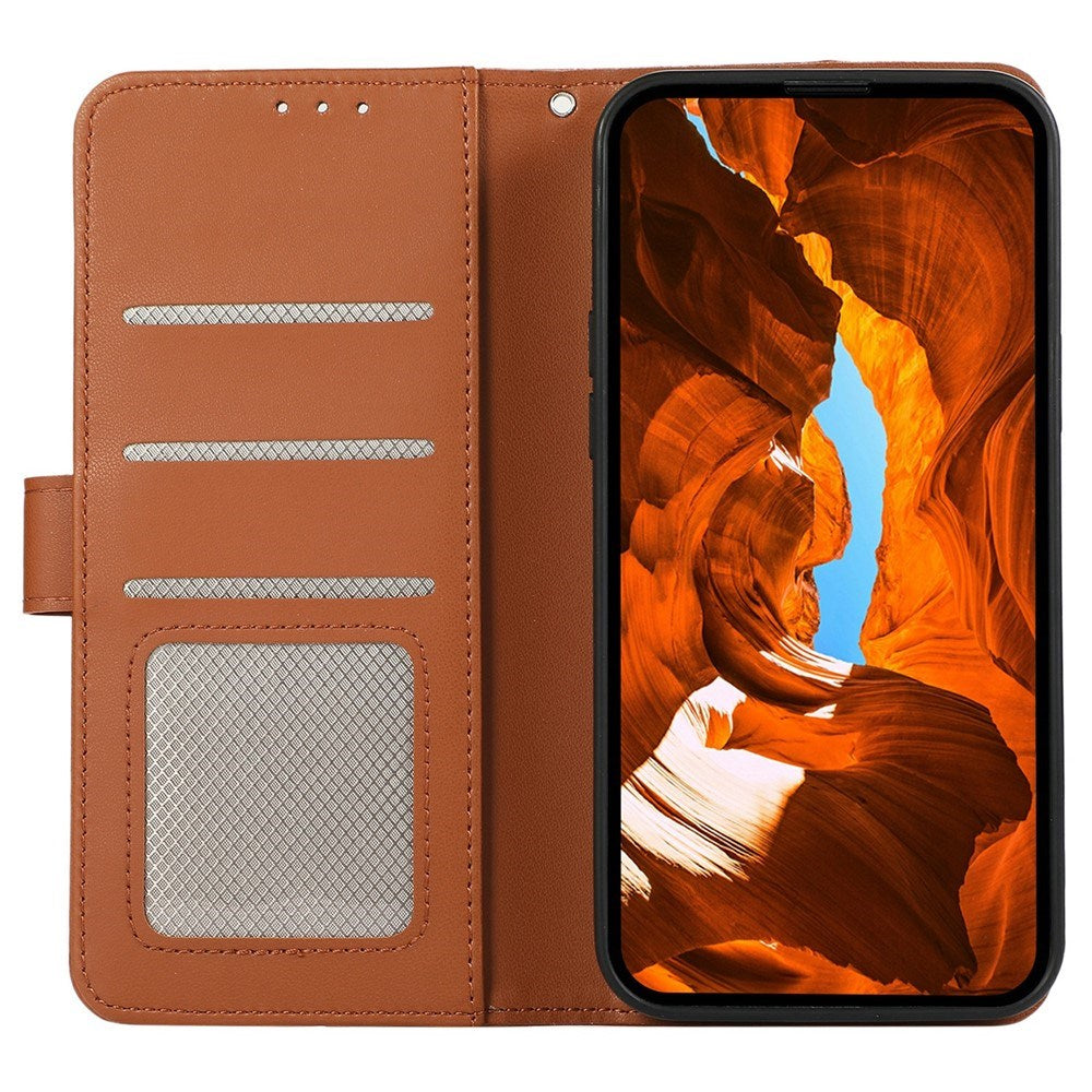 Google Pixel 11a EIDERWOOD Kunstlæder Flip Cover m. RFID Blokering - Brun