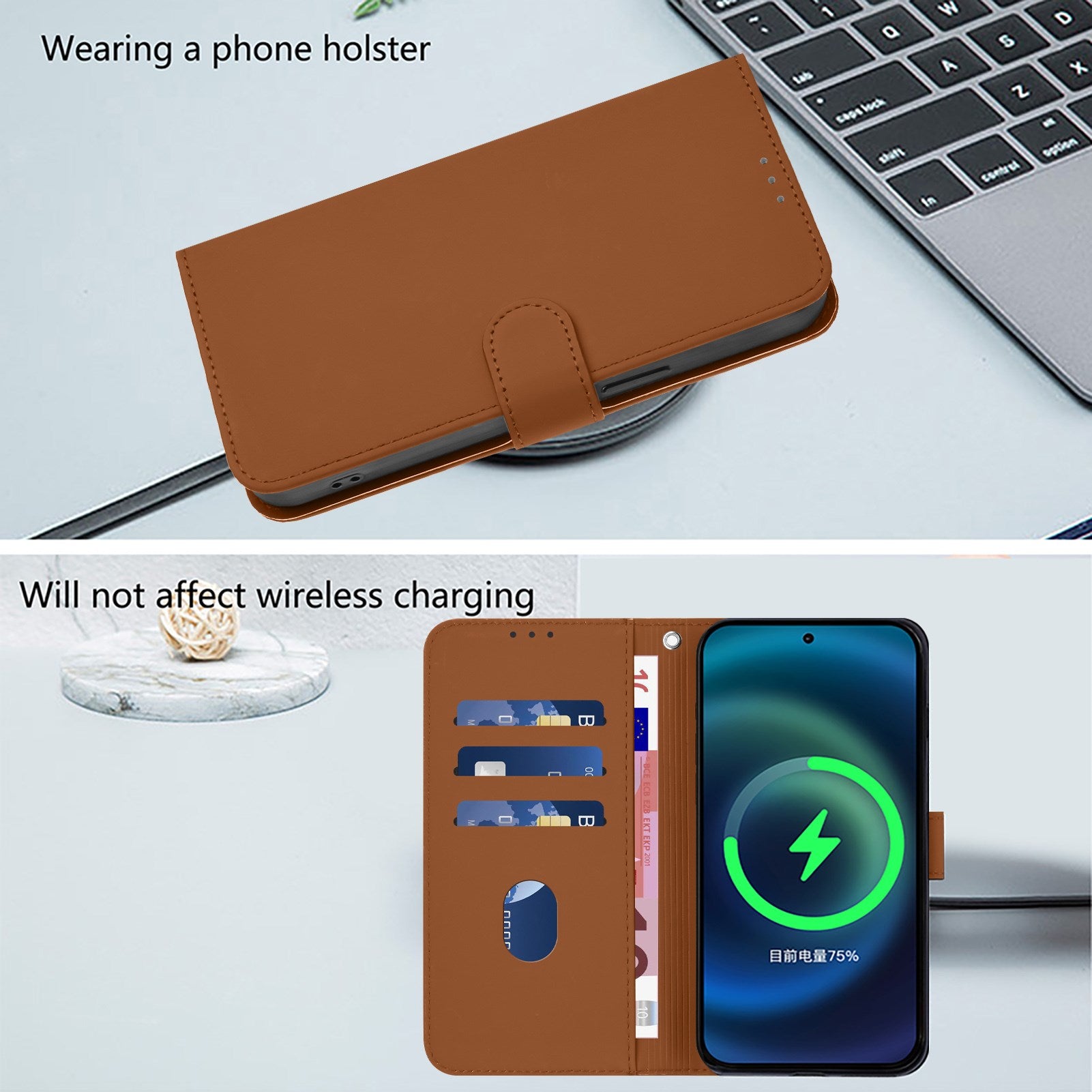 Xiaomi Redmi Note 17 Pro (5G) EIDERWOOD Kunstlæder Flip Cover m. Strop - Brun