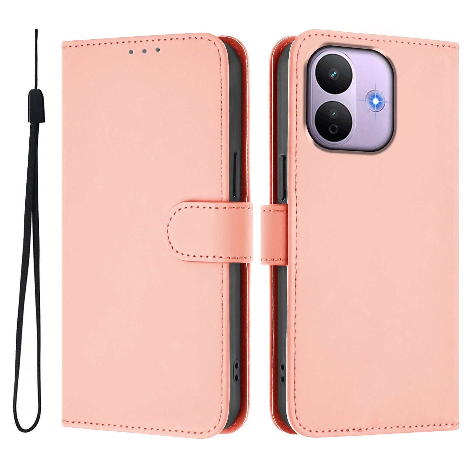 Xiaomi Redmi Note 17 Pro (5G) EIDERWOOD Kunstlæder Flip Cover m. Strop - Lyserød