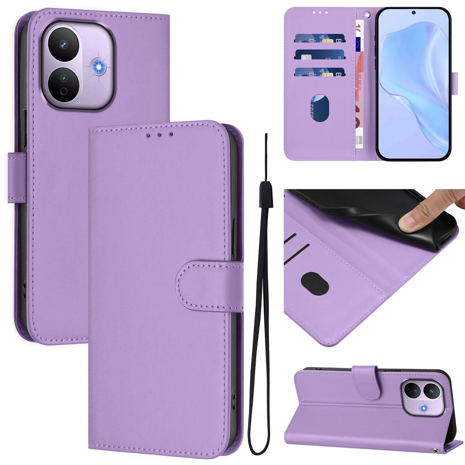 Xiaomi Redmi Note 17 Pro (5G) EIDERWOOD Kunstlæder Flip Cover m. Strop - Lilla