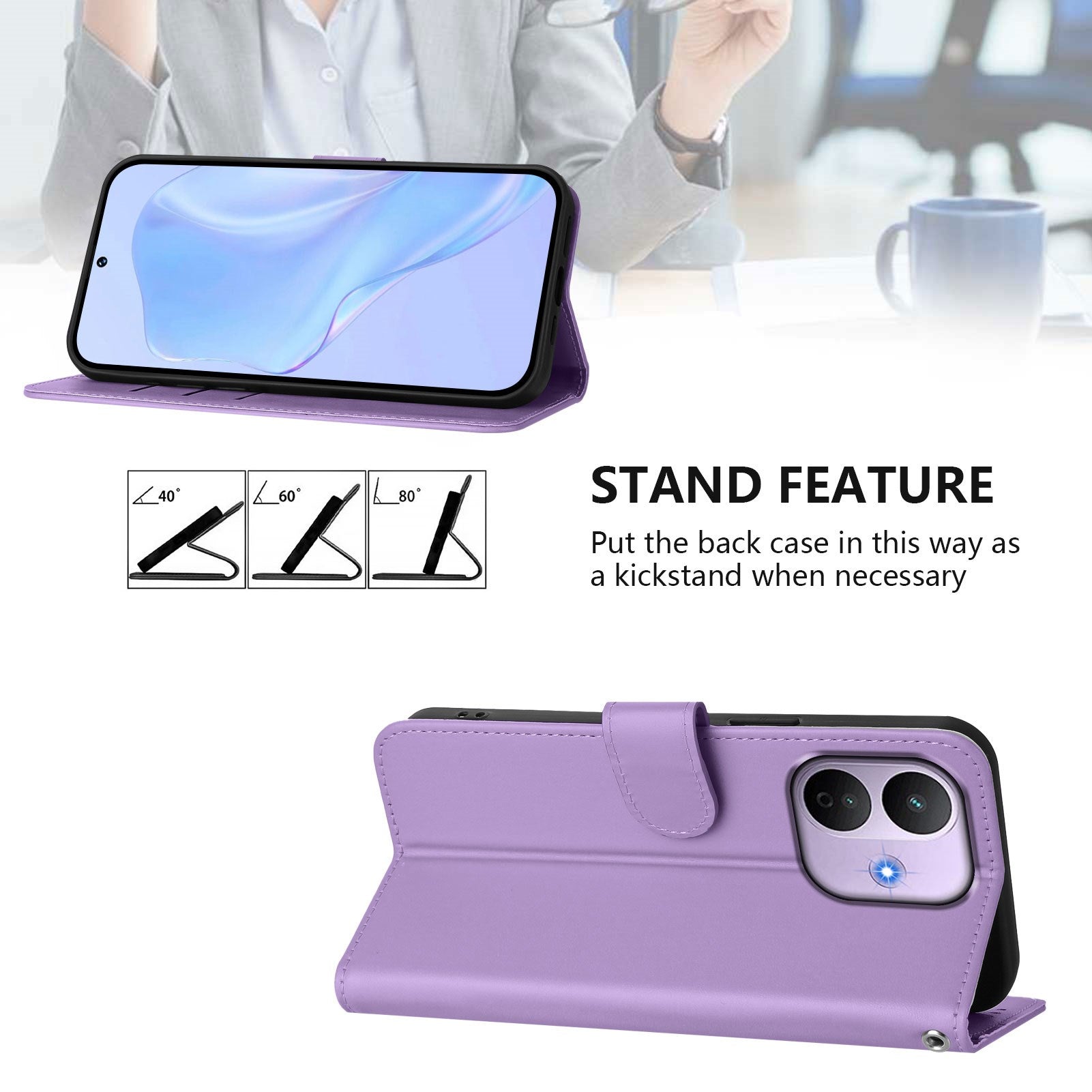 Xiaomi Redmi Note 17 Pro (5G) EIDERWOOD Kunstlæder Flip Cover m. Strop - Lilla