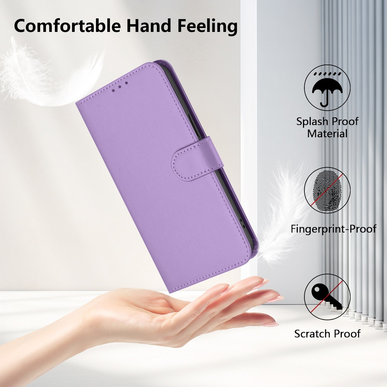 Xiaomi Redmi Note 17 Pro (5G) EIDERWOOD Kunstlæder Flip Cover m. Strop - Lilla