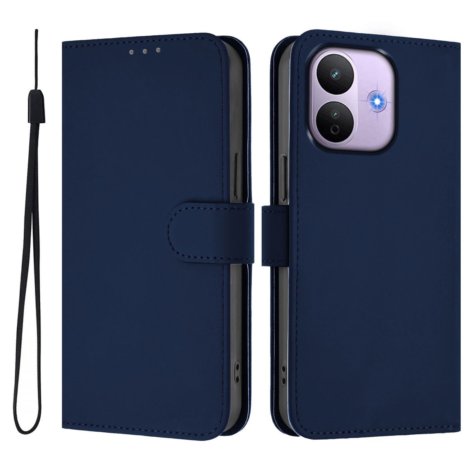 Xiaomi Redmi Note 17 Pro (5G) EIDERWOOD Kunstlæder Flip Cover m. Strop - Blå
