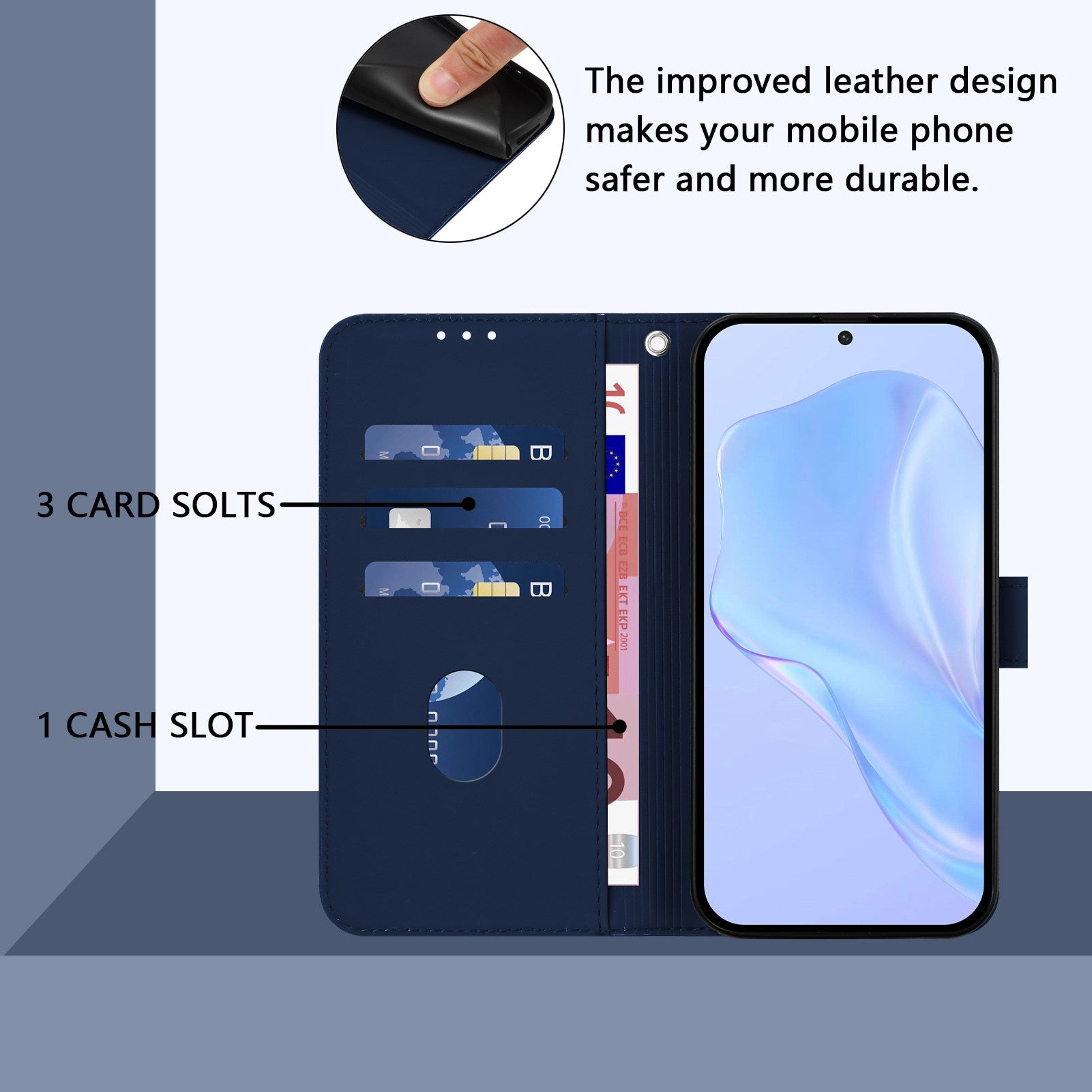 Xiaomi Redmi Note 17 Pro (5G) EIDERWOOD Kunstlæder Flip Cover m. Strop - Blå