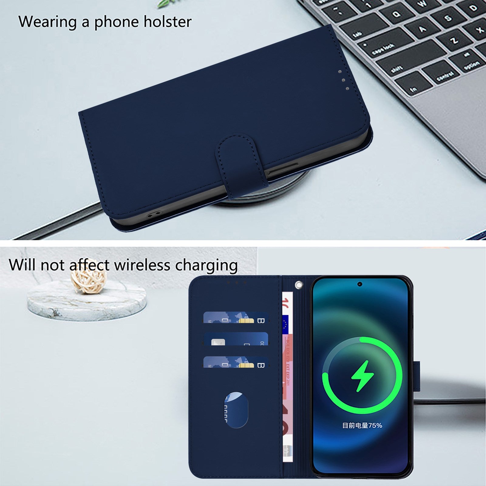 Xiaomi Redmi Note 17 Pro (5G) EIDERWOOD Kunstlæder Flip Cover m. Strop - Blå