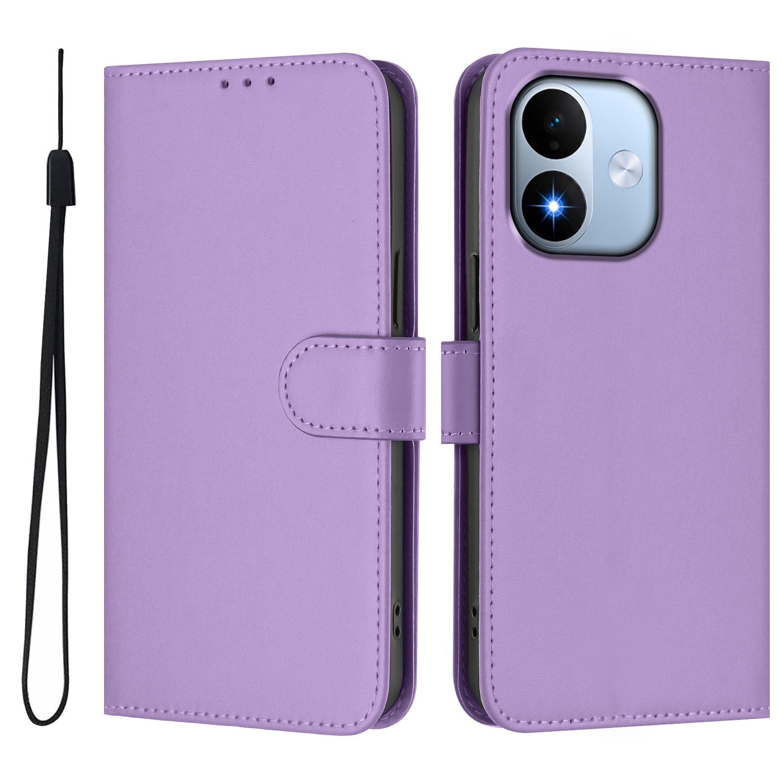 Xiaomi Redmi Note 17 (5G) EIDERWOOD Kunstlæder Flip Cover m. Strop - Lilla