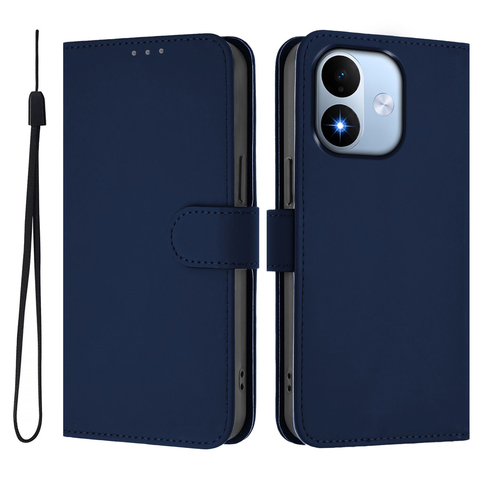 Xiaomi Redmi Note 17 (5G) EIDERWOOD Kunstlæder Flip Cover m. Strop - Blå