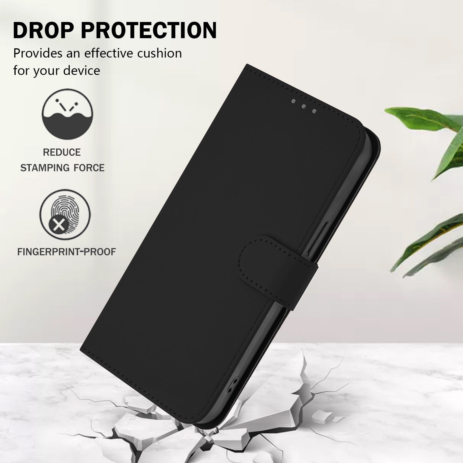 Xiaomi Redmi 17C (5G) EIDERWOOD Kunstlæder Flip Cover m. Strop - Sort
