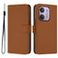 Xiaomi Redmi 17C (5G) EIDERWOOD Kunstlæder Flip Cover m. Strop - Brun
