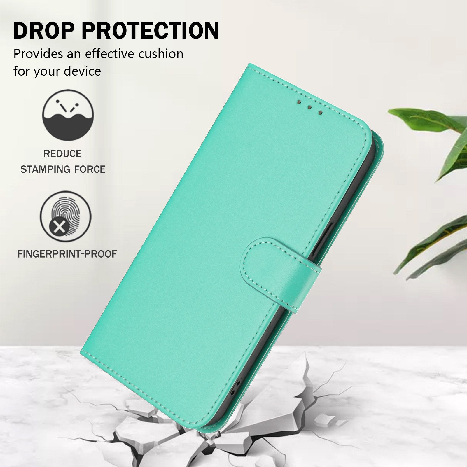 Xiaomi Redmi 17C (5G) EIDERWOOD Kunstlæder Flip Cover m. Strop - Turkis