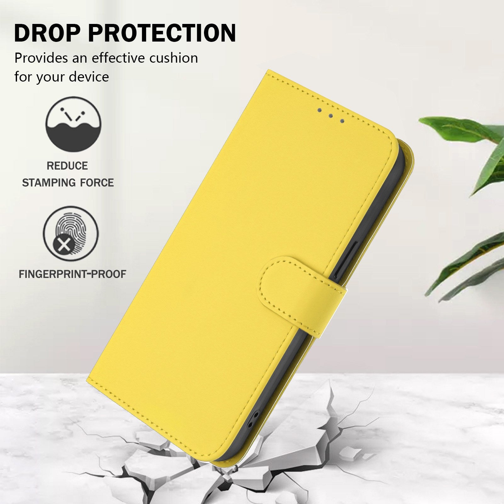 Xiaomi Redmi 17C (5G) EIDERWOOD Kunstlæder Flip Cover m. Strop - Gul