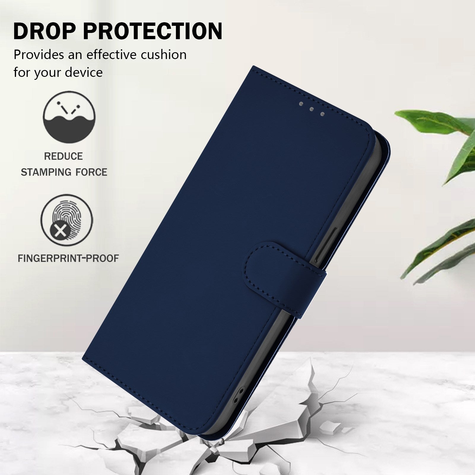 Xiaomi Redmi 17C (5G) EIDERWOOD Kunstlæder Flip Cover m. Strop - Blå