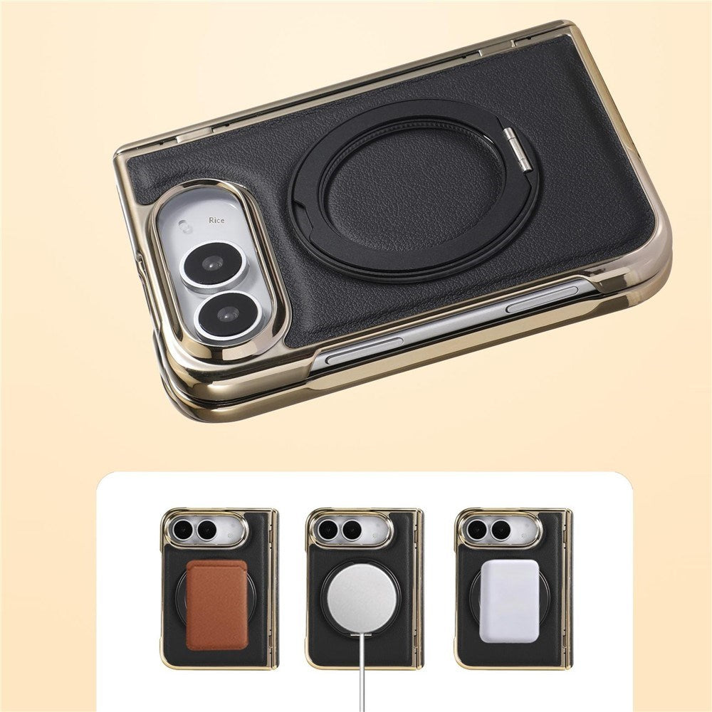 iPhone Duo EIDERWOOD Kunstlæder Bagside Cover m. Kickstand - MagSafe Kompatibel - Orange
