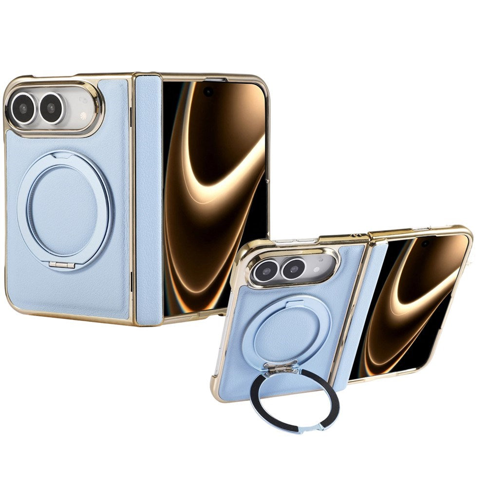 iPhone Duo EIDERWOOD Kunstlæder Bagside Cover m. Kickstand - MagSafe Kompatibel - Blå