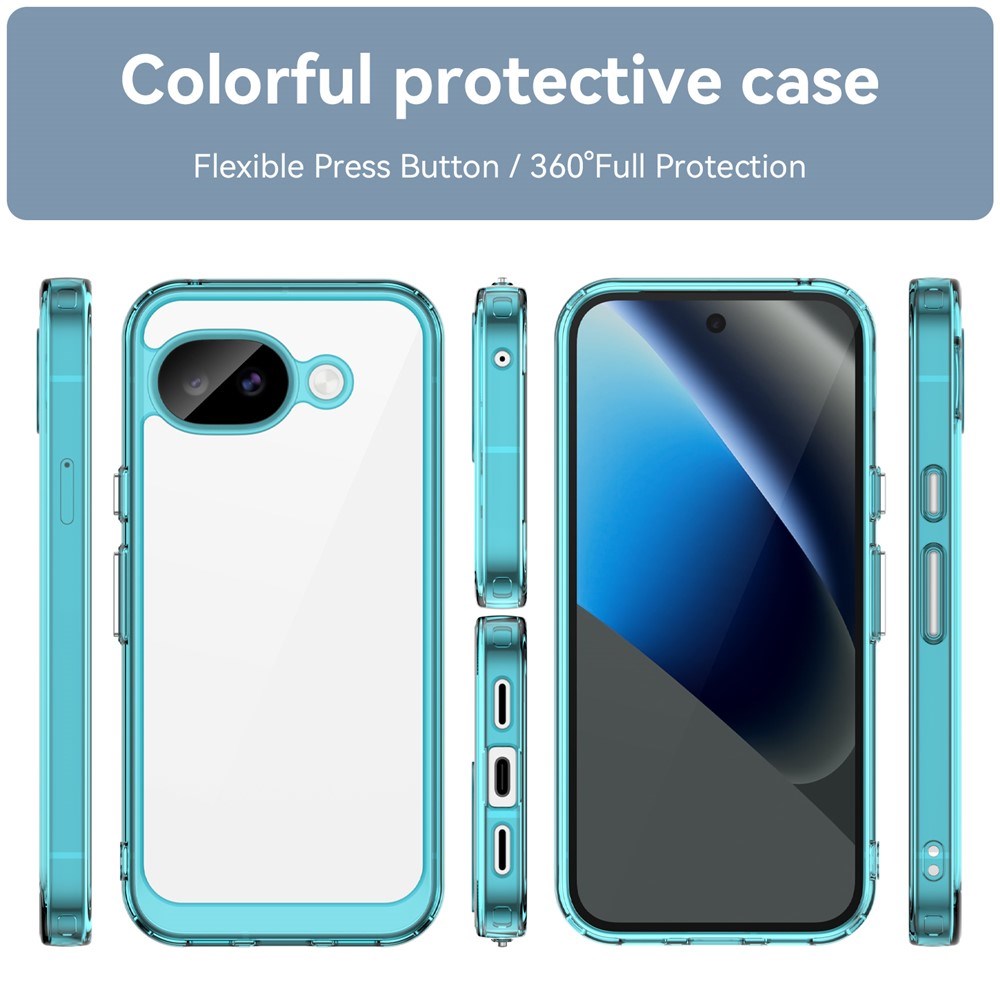 Google Pixel 11a EIDERWOOD Hybrid Plast Cover - Gennemsigtig / Blå