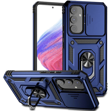 Samsung Galaxy A54 (5G) Håndværker Cover m. Kickstand & Cam Slider - Blå