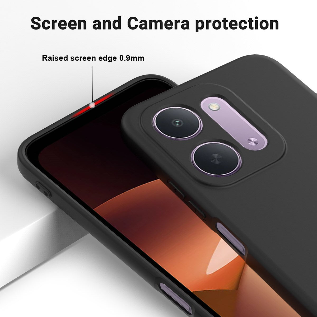 Xiaomi Redmi 17C (5G) EIDERWOOD Silikone Cover m. Strop - Sort
