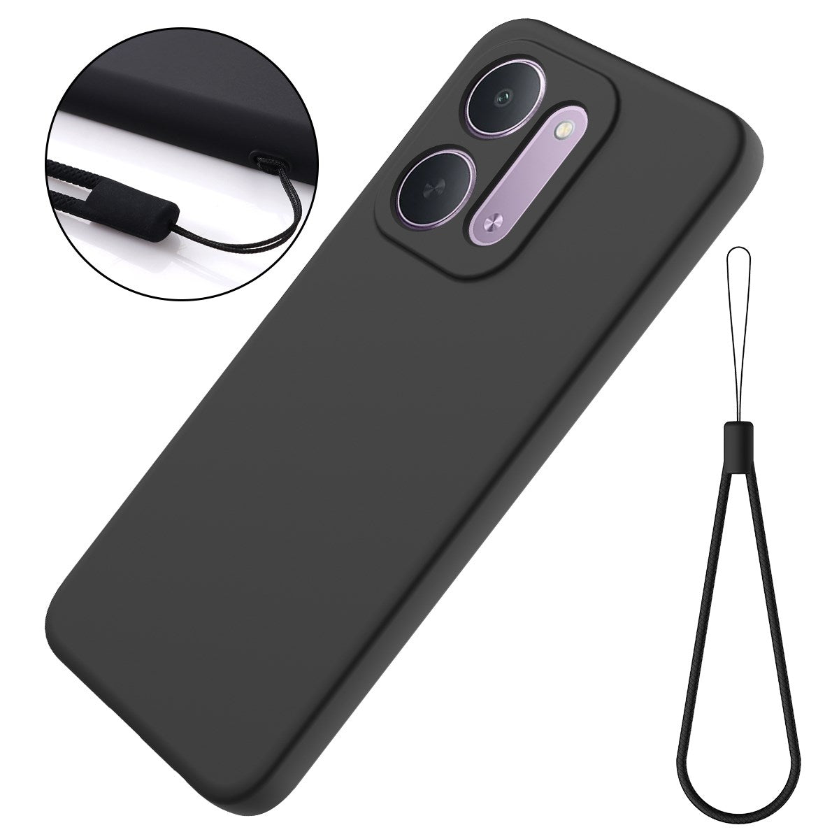 Xiaomi Redmi 17C (5G) EIDERWOOD Silikone Cover m. Strop - Sort